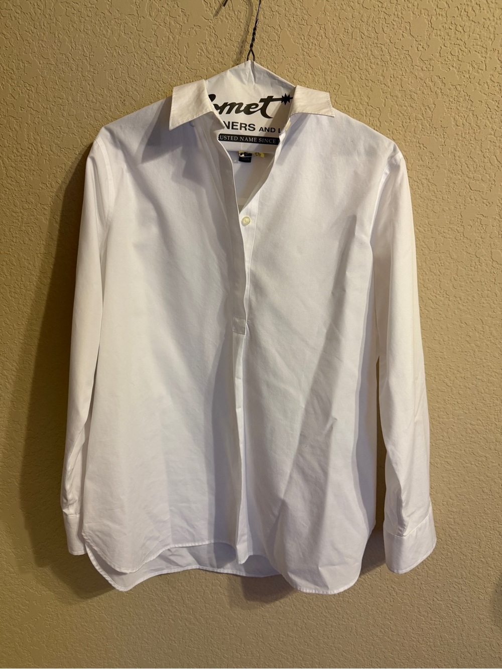 Lands End Women’s 100% cotton popover button down shirt